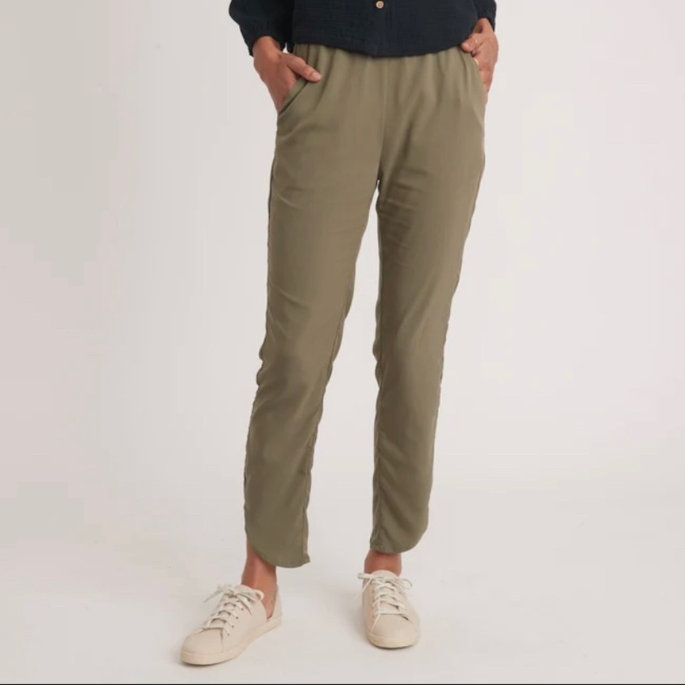 Marine Layer Allison Pant Olive Pants Size Small S - Picture 2 of 7